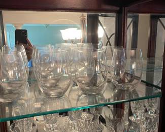 Set of 8 Riedel White Wine Glasses