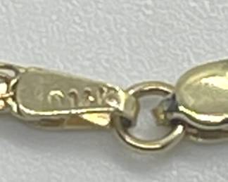 10 Kt Gold Heart Link Bracelet