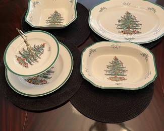 Spode Christmas Tree Serving Set