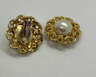Vintage Designer Clip Earrings