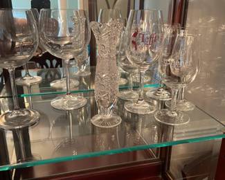 Miscellaneous Wine Glasses Including a Selection from Various Wineries