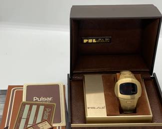 This Rare Pulsar Watch is Another Separate One that Still Has the Original Box, Paperwork and Price Tag
