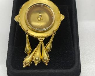 There is Rare and Then There is RARE - This is a Victorian Mourning Jewelry Suite in 14Kt Gold With Ram’s Head Decorations in the Victorian Etruscan Revival Style.  The Box Has The Original Sticker and is Attributed to the Famed Joseph Mayer and Indicates His Jewelry Store at 68 Lord Street Liverpool.  Created Approximately 1865, it is a Testament to His Legacy and Life-long Collections of Archeology.  Search 31890M on Bentley & Skinner's of London's Website for a Similar Set.