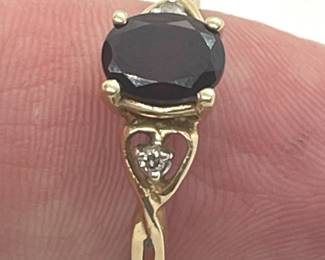 Vintage Fair Trade 10 Kt Gold Ruby Ring