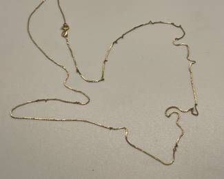 14 Kt Gold Thin Chain