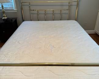 Nice Brass Bed & Mattress Set