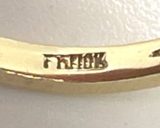 Vintage Fair Trade 10 Kt Gold Ruby Ring