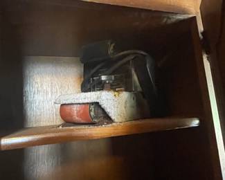 Lots of Ladders and Tools in Garage