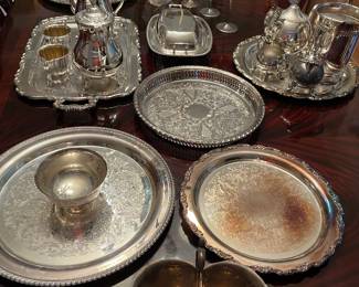 Lots of Silverplate Pieces and Sterling Pieces