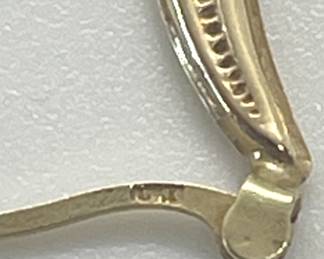 10 Kt Yellow Gold Hoop Earrings