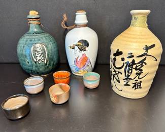 Collection of Sake Tokkuri Cups 