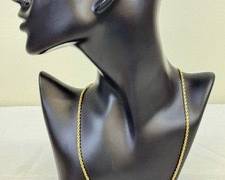 14k Gold Rope Necklace 

Measures 18" long 

Weight: 8.63 grams 