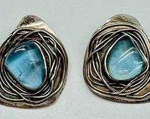 Pair of H. Fred Skaggs Clip Earrings
