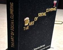 Olympia LeTan The Art Of Social Climbing Embroidered Canvas Clutch In Black