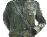 John Battenberg Captain Chase Metal Sculpture 

First in a series of three featuring WWI Flying Aces

Signed on the top front, measures about 40” h x 24” w 

Number 3/3