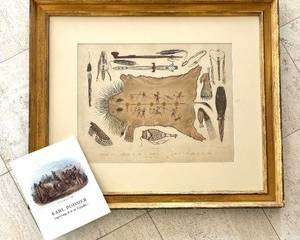 Karl Boomer "Indian Utensils and Arms" Framed Print 