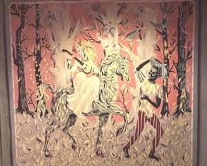 ML Aubusson Renard French Tapestry 

Measures 73 x 76 inches. 