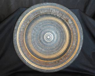 Richard Petterson Glass Plate with Goldleaf