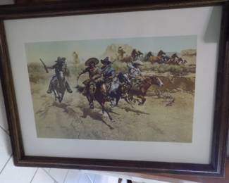 Frank C McCarthy signed hand pulled Lithograph