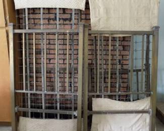 Antique Brass Twin Beds