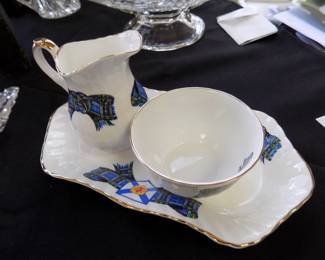 Creamer and sugar on tray