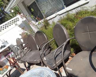 VTG Metal Patio Chairs