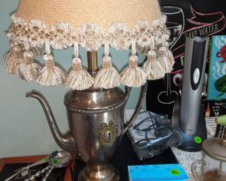 Teapot Lamp, Salt & Pepper Set, Wine Opener