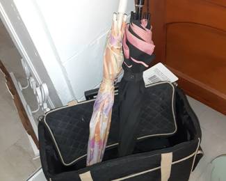 Rolling Sewing  Container, Umbrellas