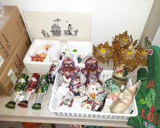 Christoper Radko Ornaments, Glass Nutcracker Ornaments