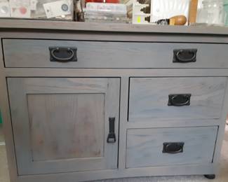 Nice Nautical Color Cabinet on Casters