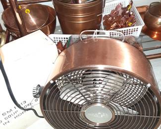 Copper Fan, Bucket, Utensils, Cookie Cutters