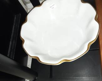 Haviland Bowl with Gold Trim