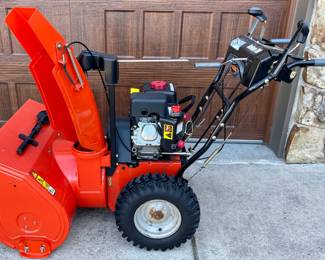 Ariens Deluxe 28 Inch Gas Powered Snow Blower Model 921030 With Auto Turn Steering 
