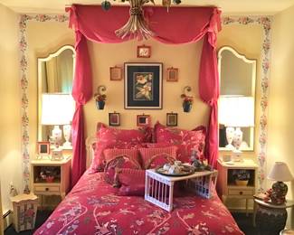 Rway Bedroom Set, Pair Mirrors , Nightstands
