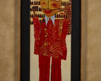 Framed poster by Hundertwasser. To see all 200+ pictures, visit https://www.sophiasestatesales.com/current-estate-sales and click on the link.