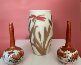 Chinese and Japanese porcelain, carvings, figures, cloisonné, mid to early 20th century. To see all 200+ pictures, visit https://www.sophiasestatesales.com/current-estate-sales and click on the link.