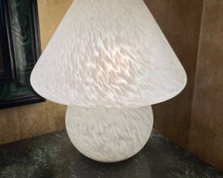 Murano glass mushroom lamp
