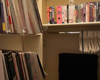 Lots of LPs and CDs—musicals, opera, R&B, jazz