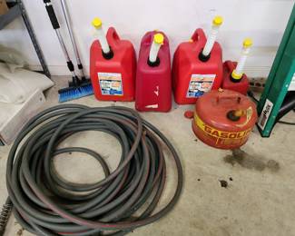 Gas Cans - Water Hose