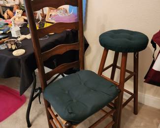 Ladder Back Chair - Stool