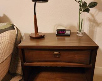 Pair of Midcentury Nightstands with One Drawer