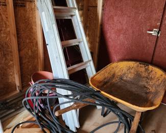 Wheelbarrow- Ladder - Hose