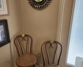 Pair of bentwood chairs
