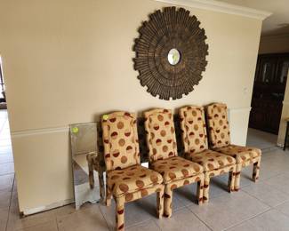 Set of 4 parsons chairs