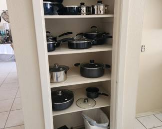 Pantry full of kitchen ware