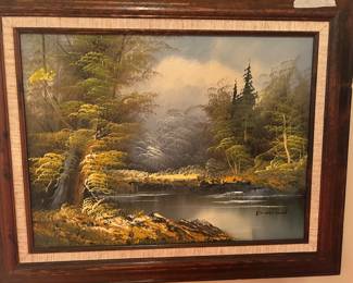 Matted & framed picture