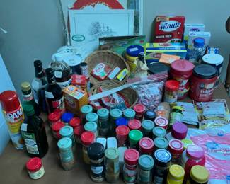 Laundry room - spices & other pantry items