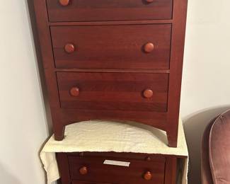 Set of matching night stands - has tray pull out at top