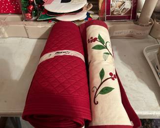 Christmas linens