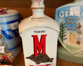 University of Maryland Testudo liquor decanter - seal broken